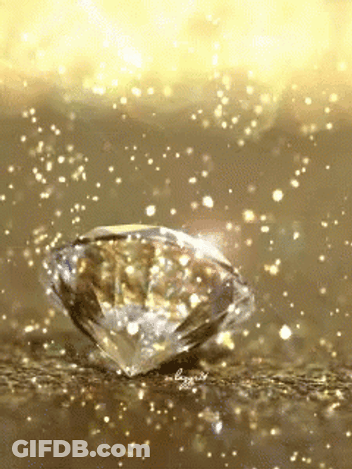 Diamond Gold Glitters Sparkling Jewelry GIF