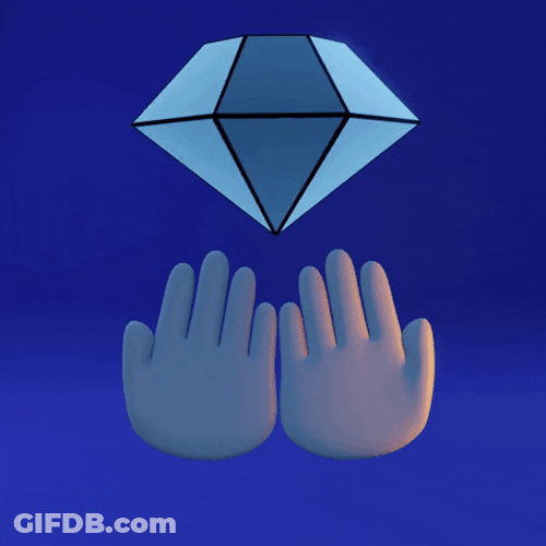 Diamond Hands 3D Artwork GIF