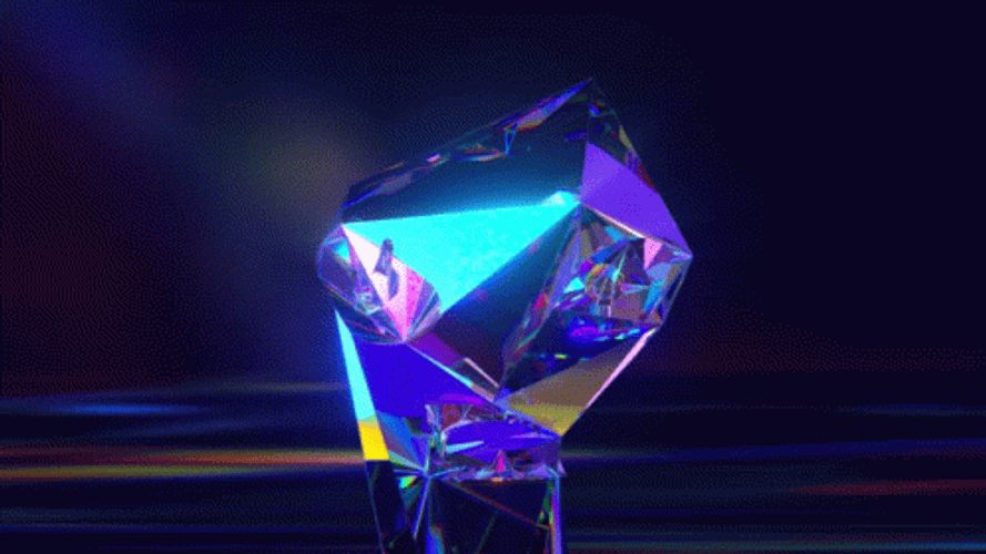 Diamond Hands Alien Digital Artwork GIF