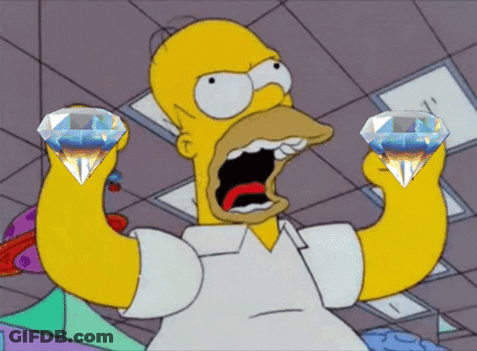 Diamond Hands Angry Homer Simpson GIF