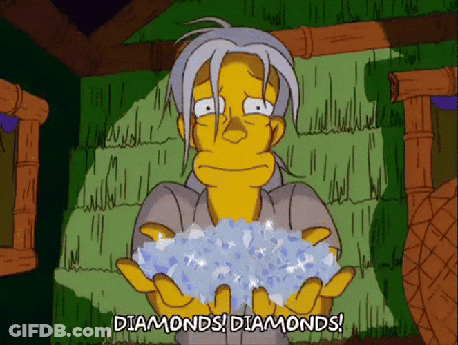 Diamond Hands By Mr. Burns Of Simpsons GIF