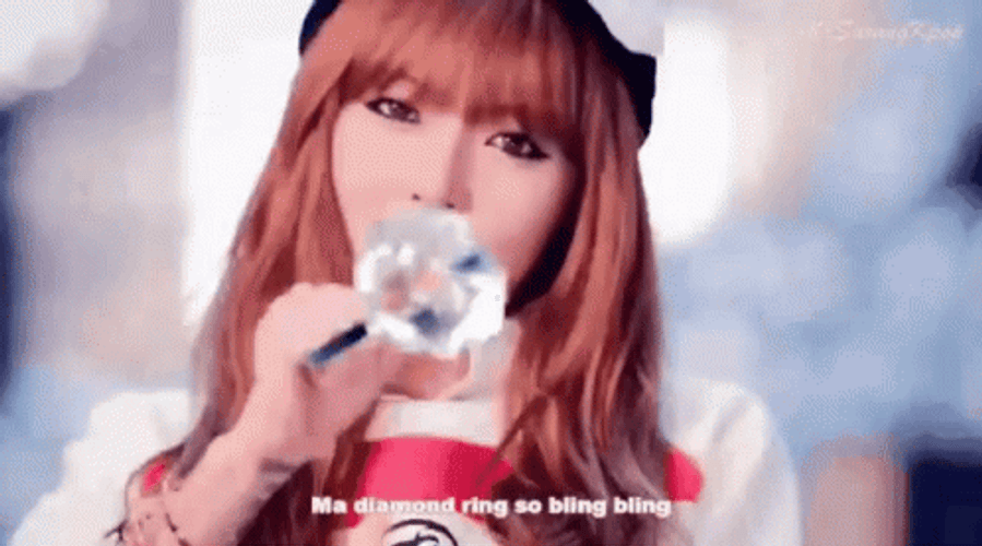 Diamond Ring Bling Hyuna KPop Music Video GIF