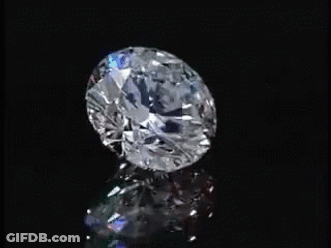 Diamond Spin Sparkling Jewel Stone GIF