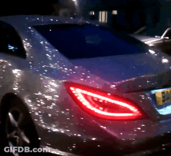Diamond Swarovski Crystals Mercedes Benz Car GIF