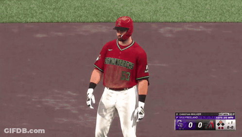 Diamondbacks Baseball Player On Field GIF