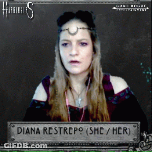 Diana Restrepo In Harbingers Game GIF