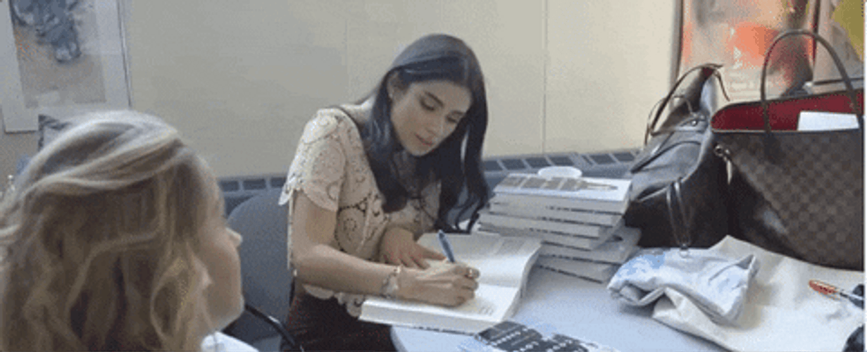 Diane Guerrero Writing For School GIF