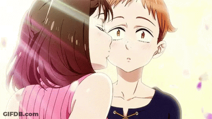 Diane Kissing King GIF