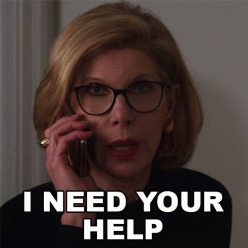 Diane Lockhart Need Help GIF