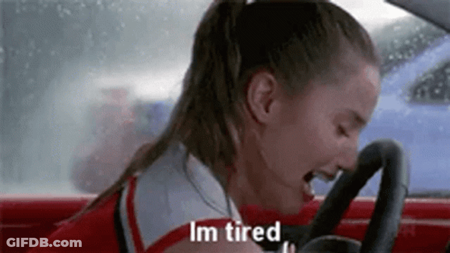 Dianna Agron Is So Tired GIF