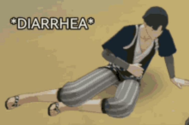 Diarrhea Anime Guy GIF