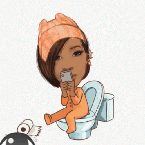 Diarrhea Toilet Texting GIF
