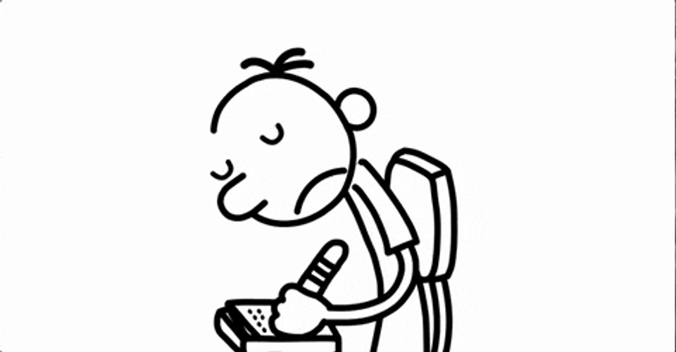 Diary Of A Wimpy Kid Greg Heffley Writing GIF