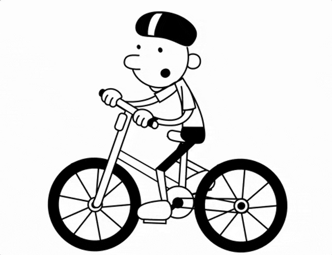 Diary Of A Wimpy Kid Greg Riding Bicycles GIF