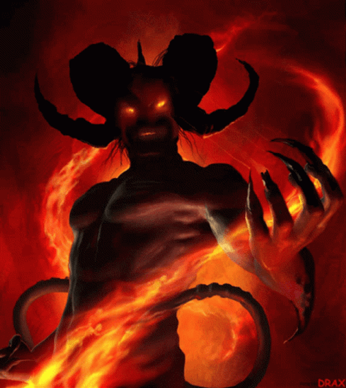 Diavolo In Hell Flames GIF