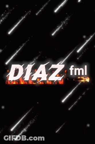 Diaz FML On Black Background GIF