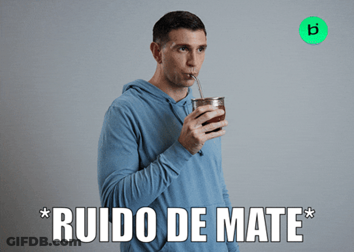 Dibu Emiliano Martinez Drinking GIF