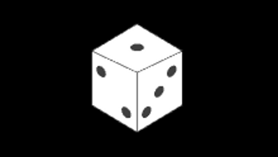 Dice Changing Number Dots Animation GIF