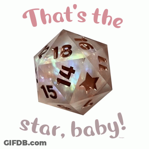 Dice Showing Star Baby GIF