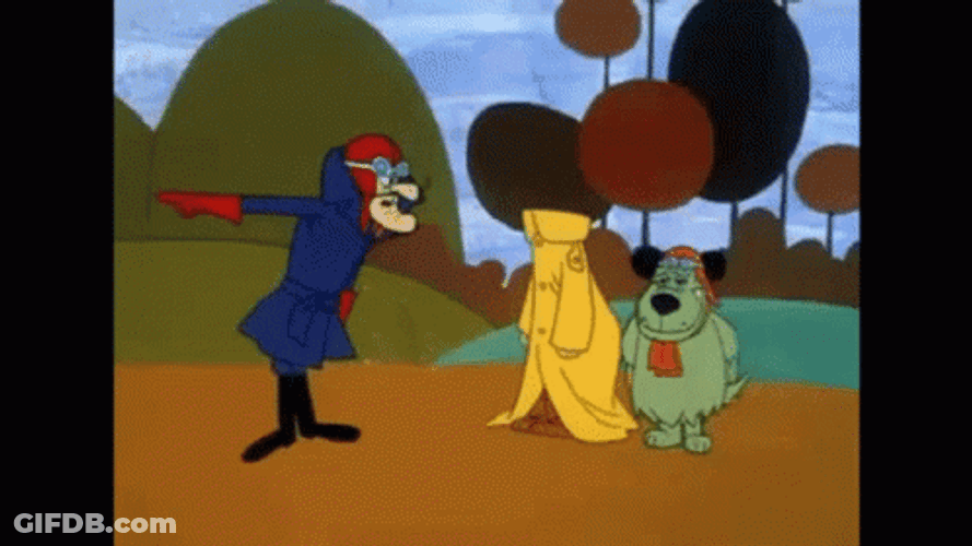Dick Dastardly Scolding Muttley GIF