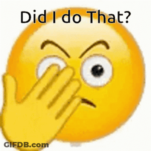 Did I Do That Face Palm Emoji GIF