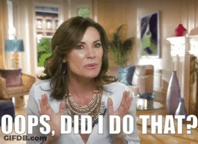 Did I Do That Luann De Lesseps GIF