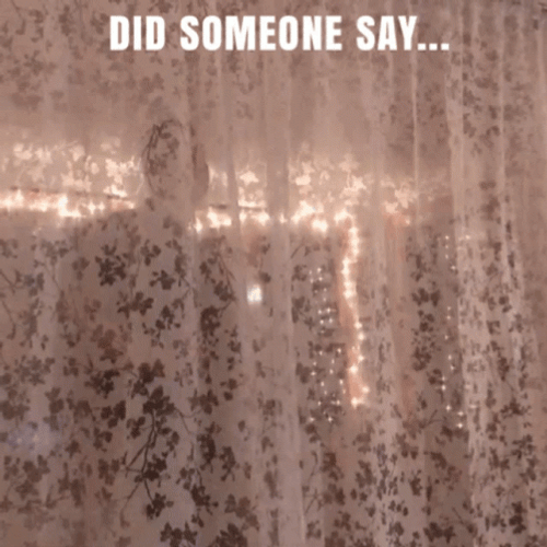 Did Somebody Say Shots Curtain Reveal GIF