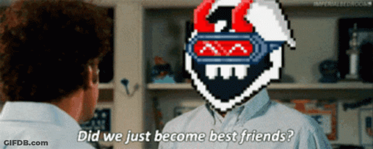 Did We Just Become Best Friends Dark Warlock GIF