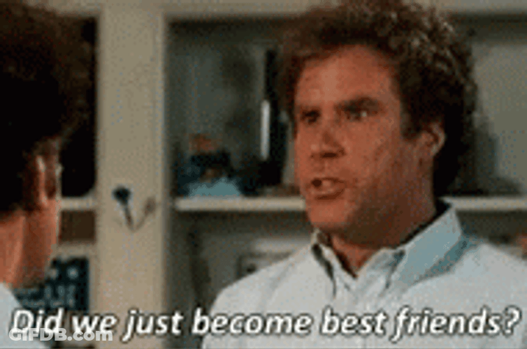Did We Just Become Best Friends John Reilly GIF
