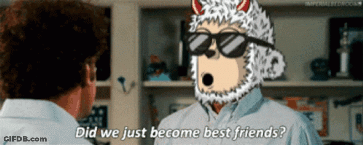 Did We Just Become Best Friends Monkey Meme GIF