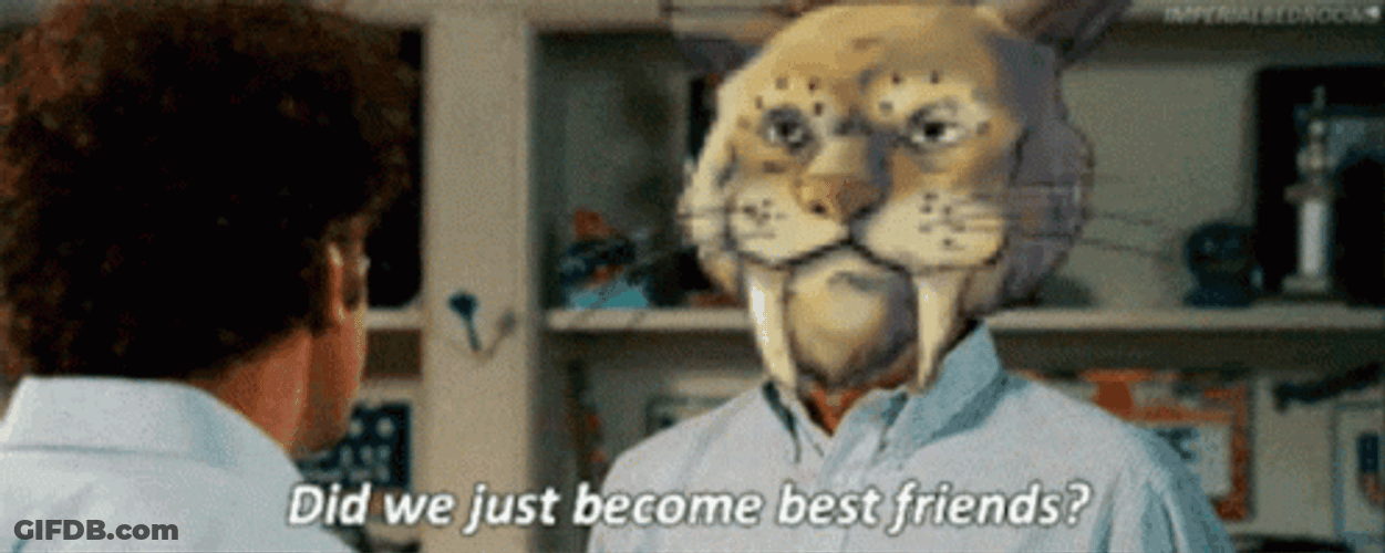 Did We Just Become Best Friends Saber Tooth GIF