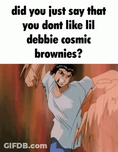 Did You Just Say You Don't Like Lil Debbie Cosmic Brownies GIF