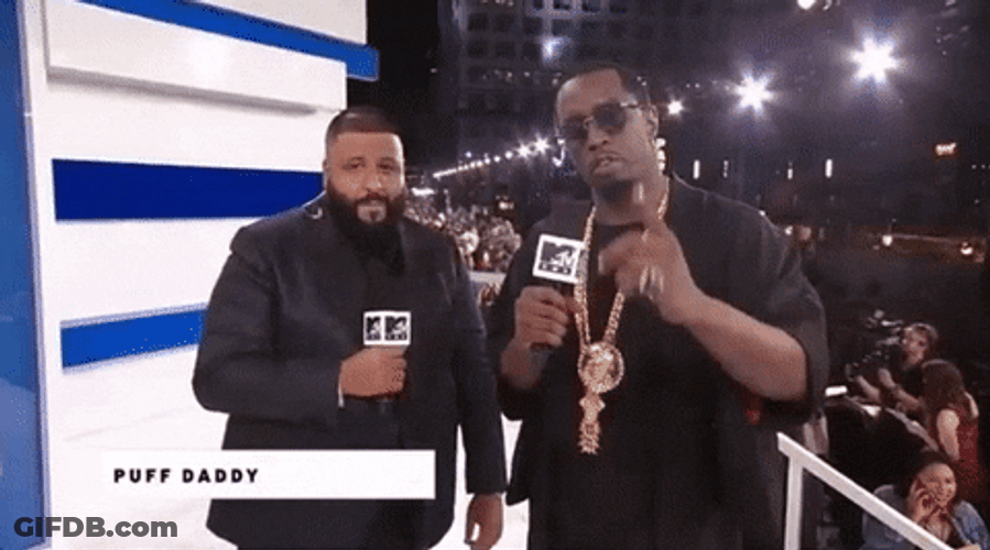 Diddy And Khaled Hosting MTV GIF