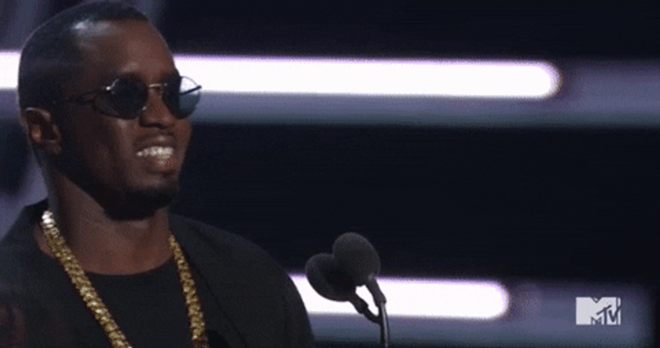 Diddy Cheering On Stage GIF