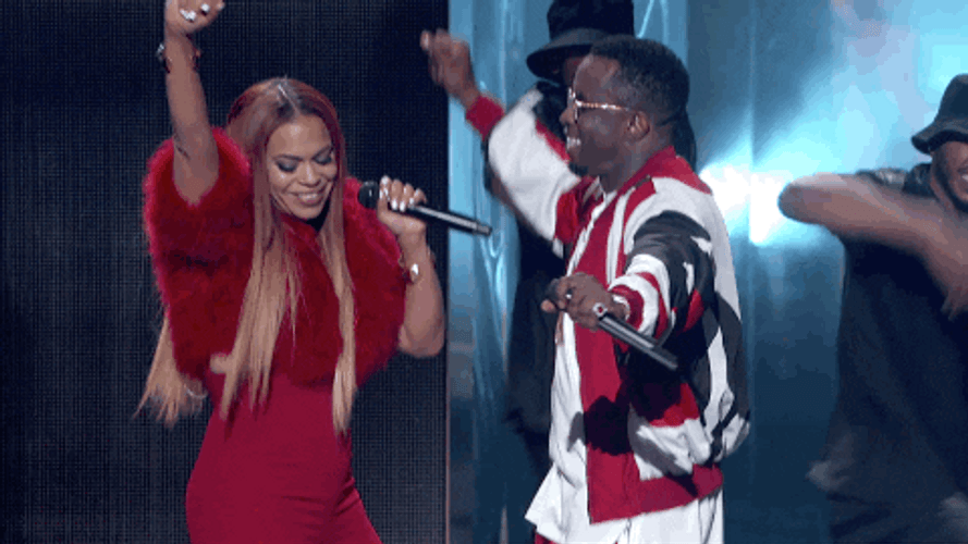 Diddy Dancing With Faith Evans GIF