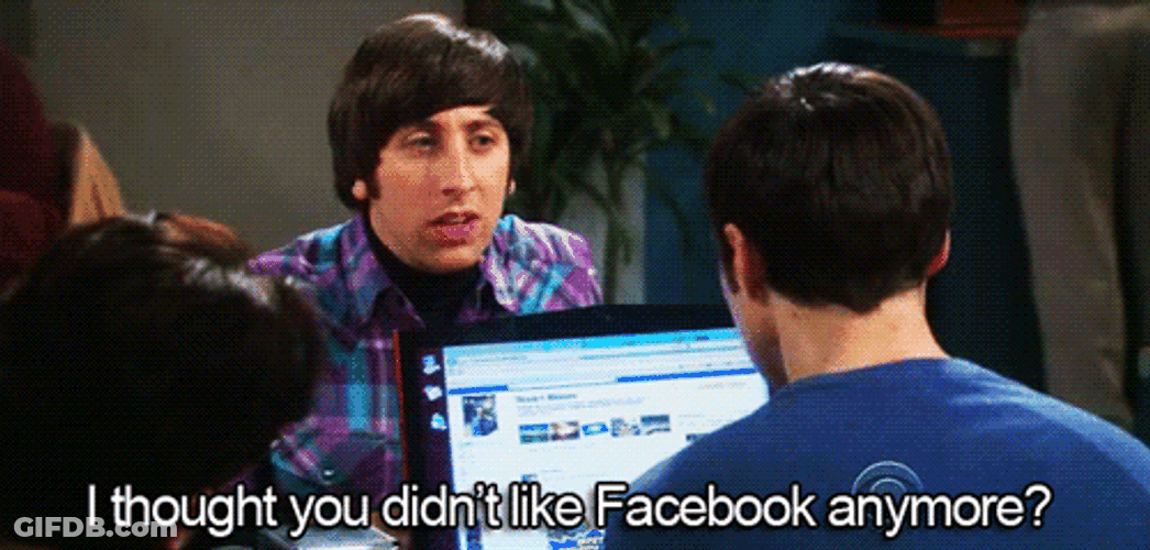 Didn't Like Social Media Facebook Anymore GIF