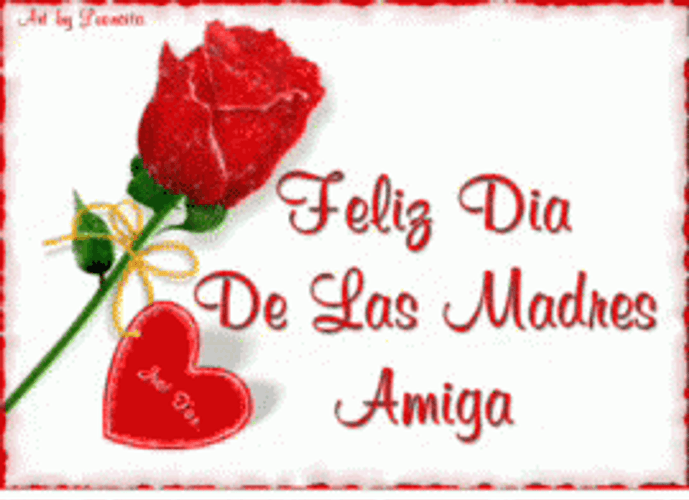 Die De Las Madres Amiga Greeting GIF