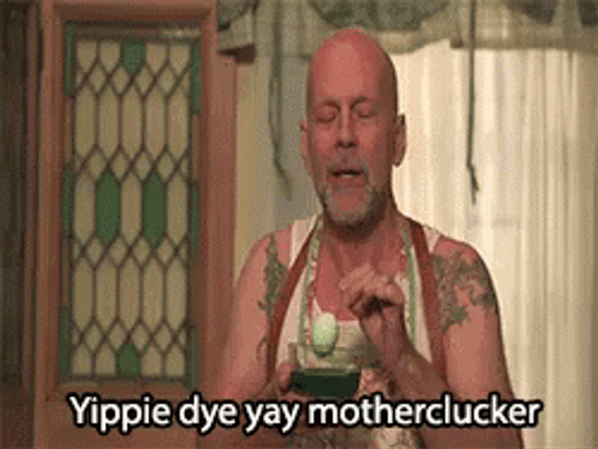 Die Hard Crack The Egg GIF