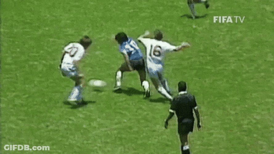 Diego Maradona Amazing Ball Maneuvers GIF
