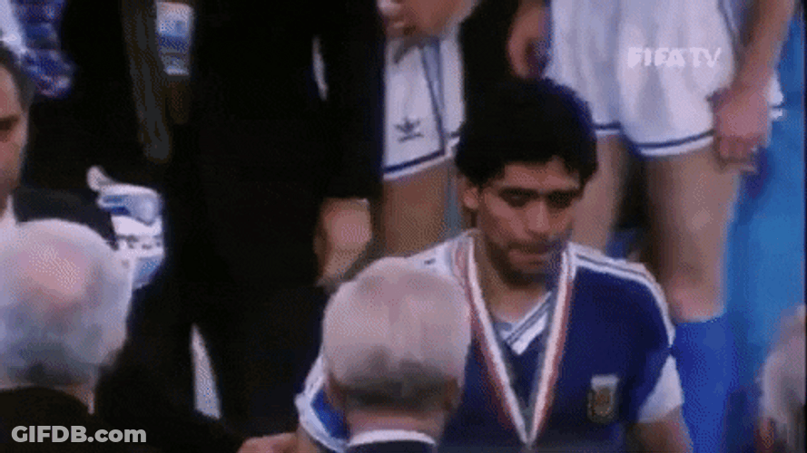 Diego Maradona Congratulated Shaking Hands GIF