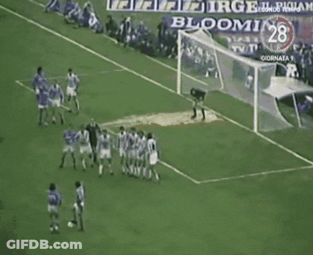 Diego Maradona Free Kick Goal Score GIF