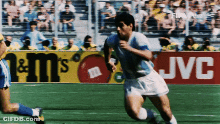 Diego Maradona Rolling In Pain GIF