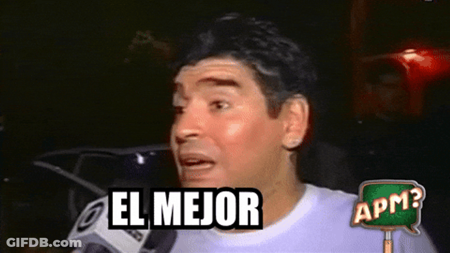 Diego Maradona Shaking Head Interview GIF