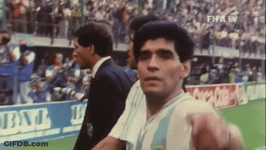 Diego Maradona Thumbs Up GIF