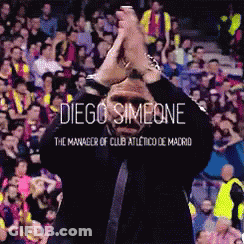Diego Simeone The Manager Of Club Atlético De Madrid GIF