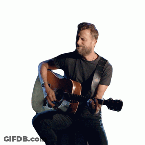 Dierks Bentley Guitar Playing Sticker GIF