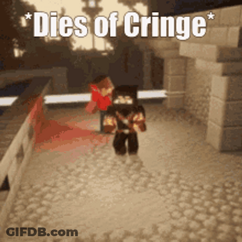 Dies From Cringe Minecraft Ban Hammer GIF