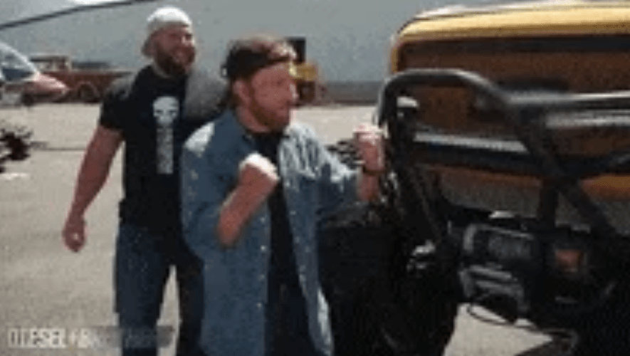 Diesel Brothers Trucks Chuck Norris Thumbs Up Pump GIF