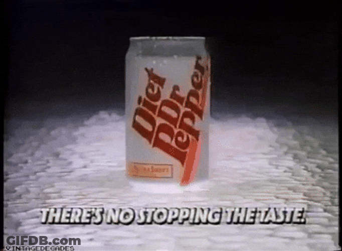 Diet Dr Pepper Vintage Commercial GIF