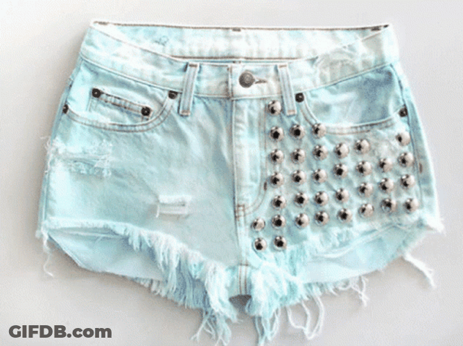 Different Denim Short Slideshow GIF